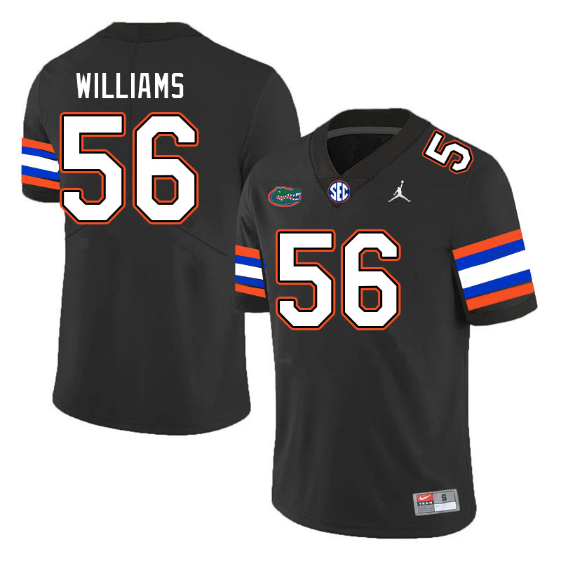 Men #56 Christian Williams Florida Gators College Football Jerseys Stitched-Black